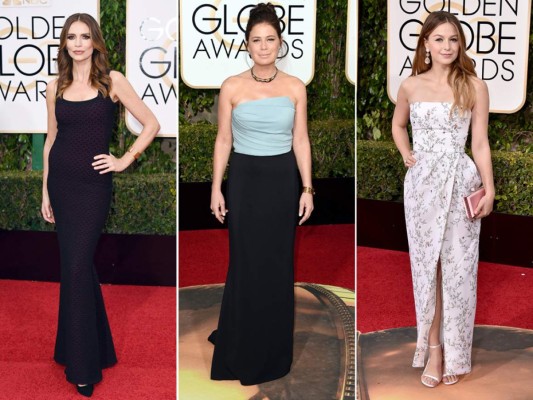 Saffron Burrows, Maura Tierney en Elizabeth Kennedy y Melissa Benoist