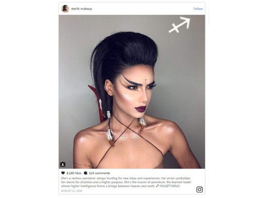 Instagrammer crea el maquillaje de cada signo zodiaco