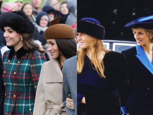 Enemistad:<br/>La prensa nos ha hecho creer que existe una rivalidad entre Meghan Markle y la duquesa de Cambridge Kate Middleton. Lo mismo que sucedió en los 80's con Diana y la duquesa de York, Sarah Ferguson
