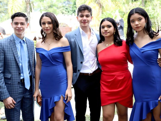 Josué Jacinto, Fabiola Salgado, Fabrizio Specia, Andrea Chavarria y Marcela Fonseca