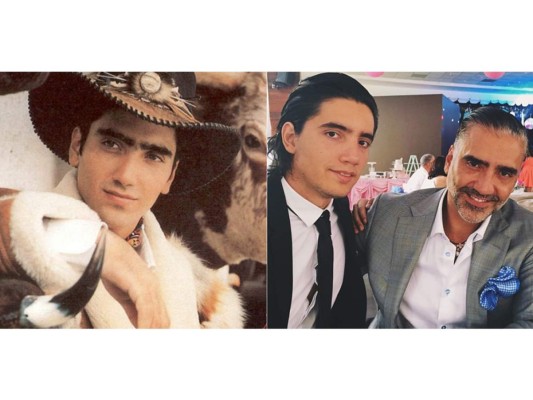 Alejandro Fernandez y su hijo Alejandro Jr. El parecido en la juventud de su padre muestra un futuro genético identico. Esperemos Alejandro Jr. cuente con el talento de su papá.