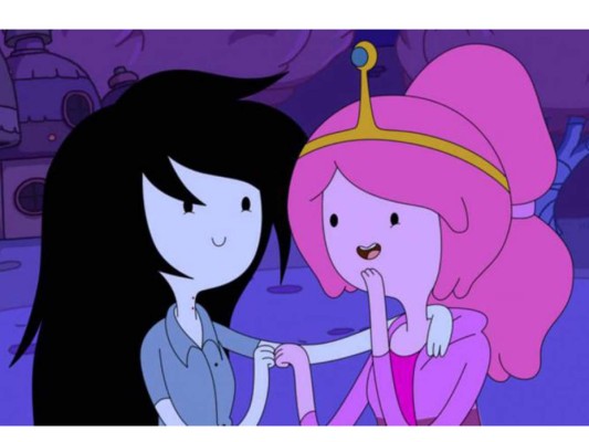 Olivia Olson, quien interpreta a Marceline, confirmó que su personaje fue pareja de Dulce Princesa en la caricatura Hora de Aventura. Aunque en la serie ella también tiene novio, por lo tanto vendría siendo bisexual.
