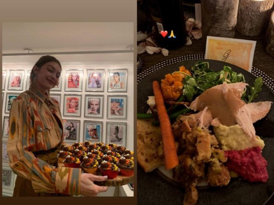 Gigi Hadid fue la anfitriona de una cena de acción de gracias, donde ella misma cocinó.