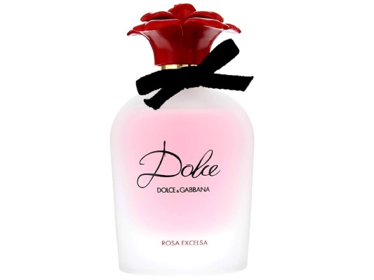 <br/>Dolce Rosa Excelsa. Un canto de belleza y sensualidad para mujeres, representado con el aroma del espíritu libre y fresco de la rosa. Sus notas de amarilis, narciso, rosa turca y madera de cachemira enamoran de inmediato by Dolce Gabbana<br/>