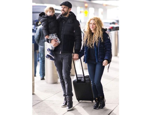 Shakira y su familia en New York