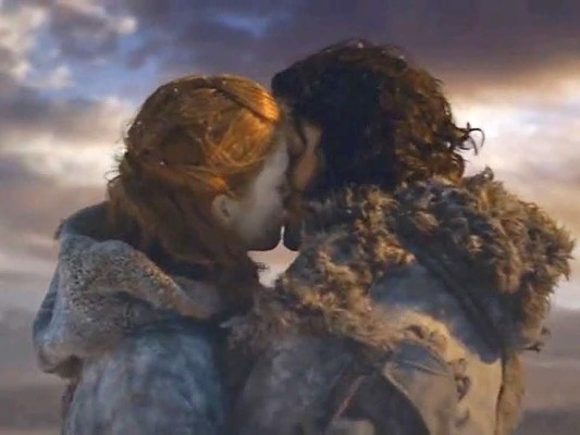Jon y Ygritte en Game of Thrones