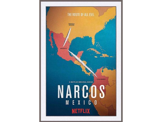 Narcos: México<br/>Será estrenada como una nueva serie original de NETFLIX, descubre el ascenso del cartel de Guadalajara y de cómo un agente estadounidense se entera del peligro de atacar a los narcos en México.<br/>Género: Drama y Accion<br/>Estreno: 16 de Noviembre 2018