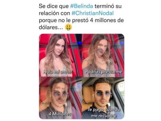 Los mejores memes de la separación entre Christian Nodal y Belinda