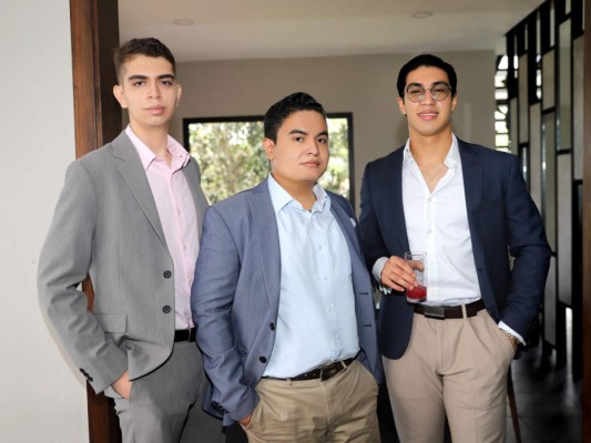 Nicolás Cerrato, Rodrigo Rivas y Juan Fletes