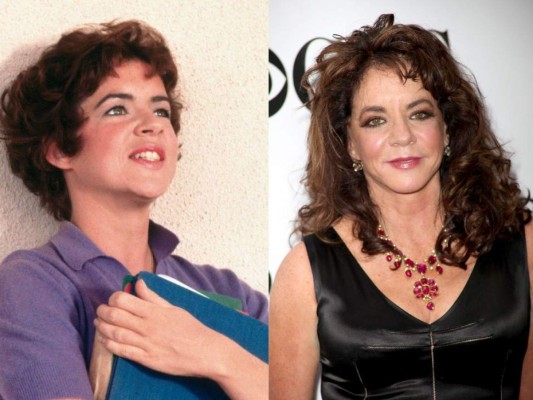 Stockard Channing<br/>Hablando de Grease, Rizzo, de 17 años, fue intepretada por Stockard Channing, quien tenía 34 años.
