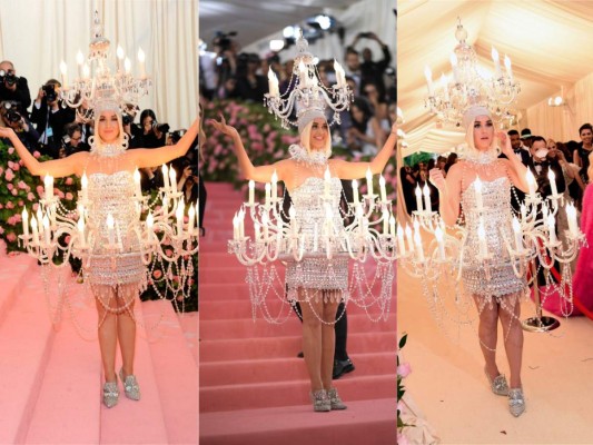Katy Perry deslumbro con una mezcla entre candelabro y Lumiere de 'La Bella y la Bestia' gran apuesta de la artista estadounidense