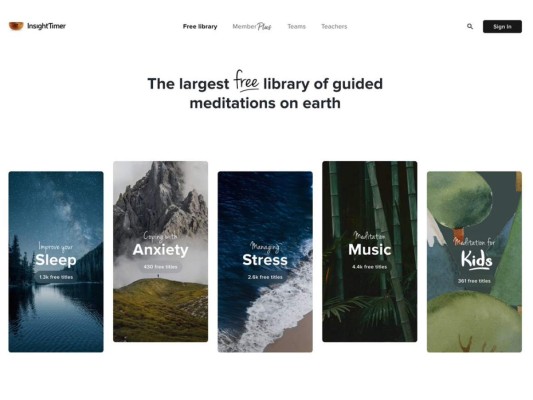 4. Insight Timer. Únete a millones que aprenden a meditar para ayudar a calmar la mente, reducir la ansiedad, manejar el estrés, dormir profundamente e incrementar la felicidad. Ofrece meditaciones guiadas y charlas dirigidas por los mejores expertos en conciencia mental, neurocientíficos, psicólogos y maestros de meditación de Stanford, Harvard, Dartmouth y la Universidad de Oxford. Con nuevas meditaciones guiadas gratuitas agregadas diariamente, es ideal tanto para principiantes como para practicantes experimentados.