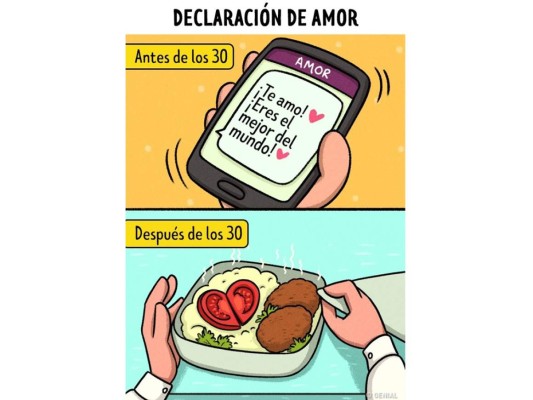 Así es la vida amorosa antes y después de los 30