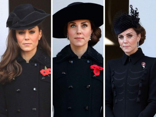 Los looks de Kate Middleton en 'Remembrence Day' a través de los años