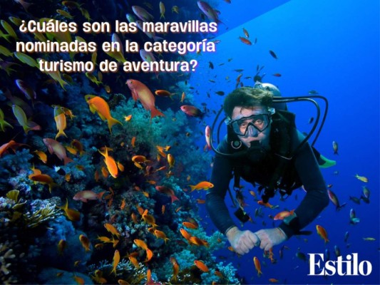 ¿Cuáles son las maravillas nominadas en la categoría turismo de aventura?