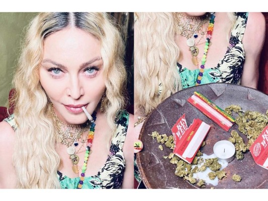 La Reina del Pop festeja su cumpleaños fumando marihuana