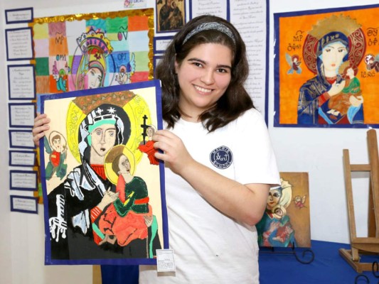 Exposición de Arte Virgen del Perpetuo Socorro en Macris School
