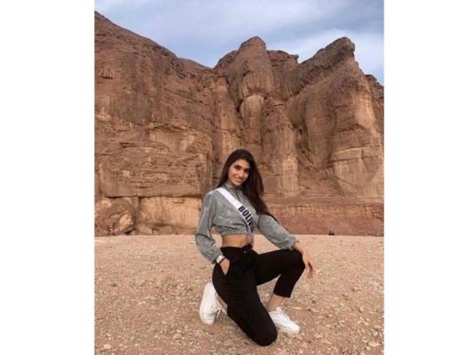 Miss Bolivia, Nahemi Uequin Antelo<br/>Estudió por mucho tiempo en Alemania y también emprendió una labor a favor de las feministas de su país para prevenir los femicidios. Tiene 20 años<br/>