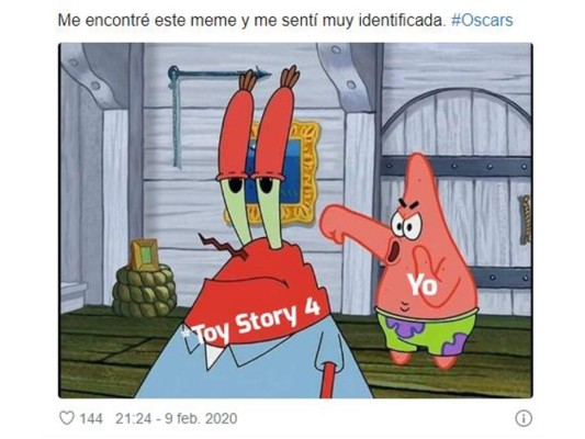 Los mejores memes de los Premios Oscar 2020