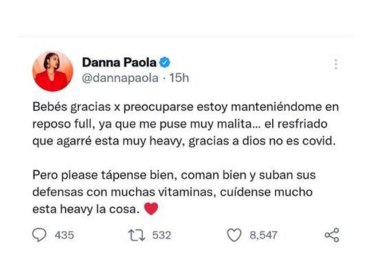 Danna Paola alarma a fans tras ser captada con tanque de oxígeno