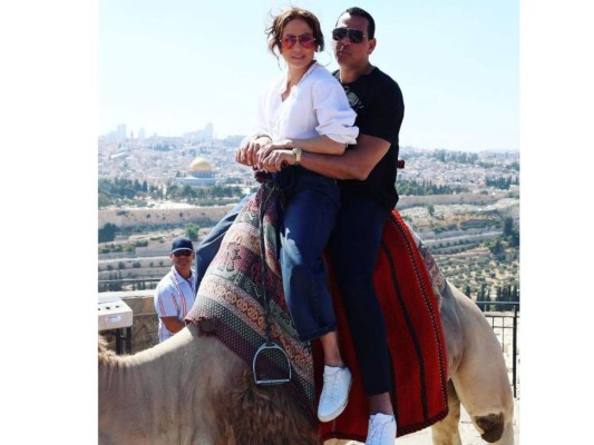 Las vacaciones de Jennifer López y Alex Rodríguez por Israel