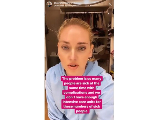 Chiara Ferragni confronta a Kendall Jenner por minimizar el coronavirus