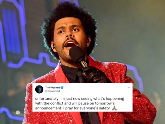 The Weeknd: “Desafortunadamente, ahora estoy viendo lo que está sucediendo con el conflicto y me detendré en el anuncio de mañana. Rezo por la seguridad de todos”, comentó el cantante, lamentando la guerra entre Rusia y Ucrania. También se dio a conocer que debido a ello pospuso el lanzamiento de su nuevo proyecto.