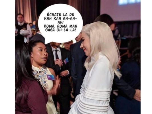 A continuación algunos de los memes del tradicional almuerzo de los Oscars, donde Yalitza Aparicio y Lady Gaga se conocieron por primera vez