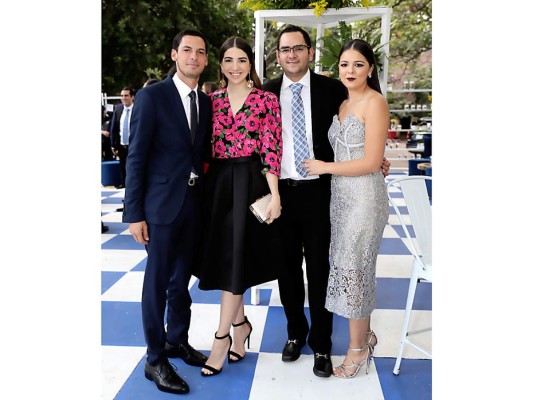 Diego Bendeck, Joahn Hidalgo, Antonio Rivera y Cecilia Pineda