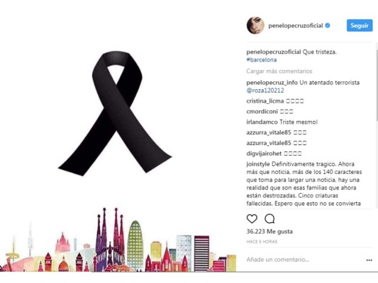 Las celebridades del mundo en solidaridad con Barcelona