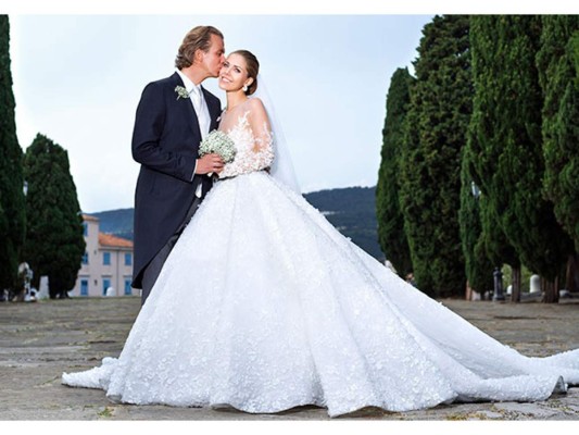 El lujoso vestido de novia de la heredera de Swarovski El lujoso vestido de novia de la heredera de Swarovski