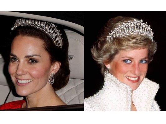 La Duquesa de Cambridge volvió a usar la tiara de Diana
