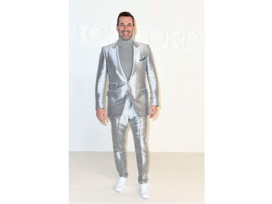 Jon Hamm en la pasarela de Tom Ford