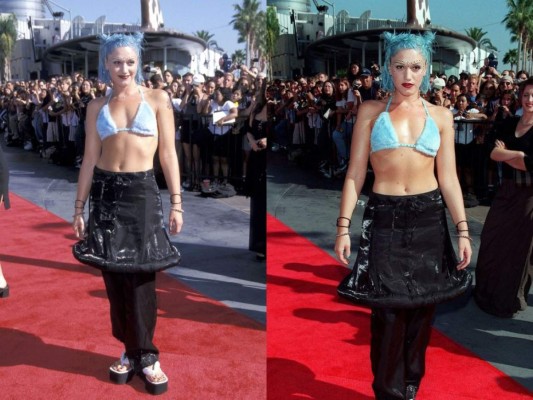 ¿Llegó un ser de otro planeta a los VMAs de 1998? Oh, no, es sólo Gwen Stefani.