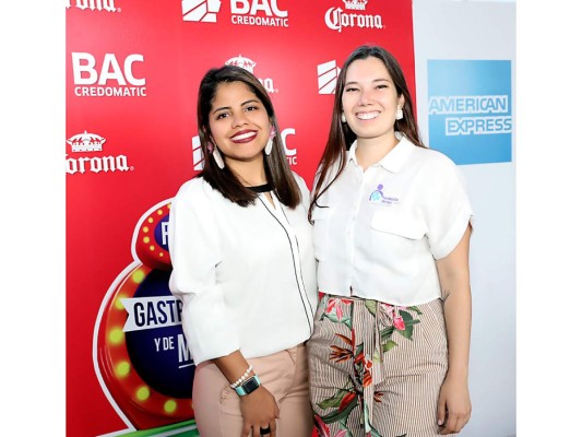 Tania Lozano de BAC Credomatic y Julia Galeano de Fundación Abrigo en la conferencia de prensa de Mi Calle séptima edición