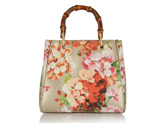 Bolso de mano con asas de bambú by Gucci