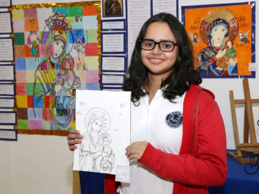 Exposición de Arte Virgen del Perpetuo Socorro en Macris School