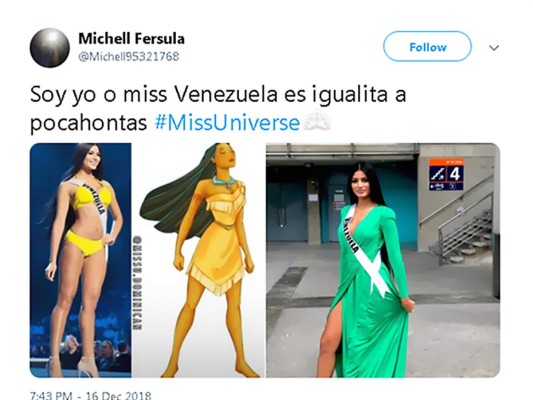 Los mejores memes de Miss Universo 2018