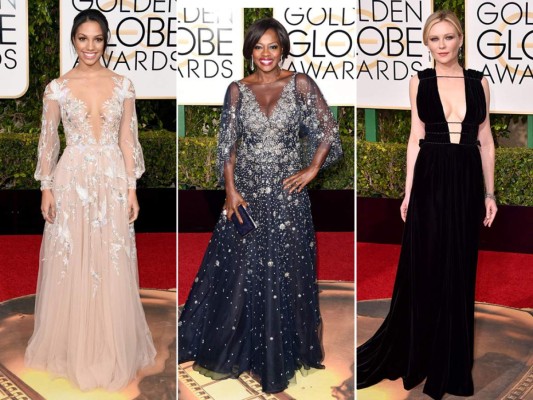 Corinne Foxx, Viola Davis en Marchesa y Kirsten Dunst en Valentino Haute Couture