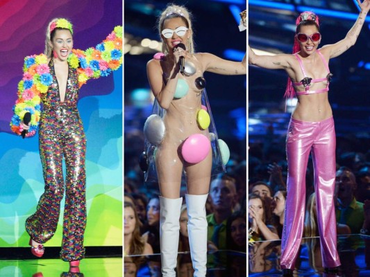 Los cambios de vestuario de Miley Cyrus