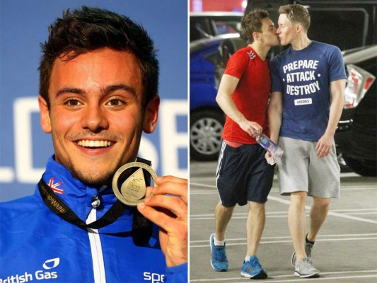 Tom Daley. El atleta, medalla de oro en el Mundial de Roma 2009 y bronce en los Juegos Olímpicos de Londres 2012 en salto desde plataforma de diez metros, reveló hace dos años su homosexualidad y su relación con Dustin Lance Black, su pareja desde hace dos años y con quien se piensa cansar.