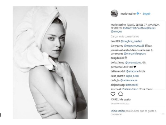 The Towel Series by Mario Testino