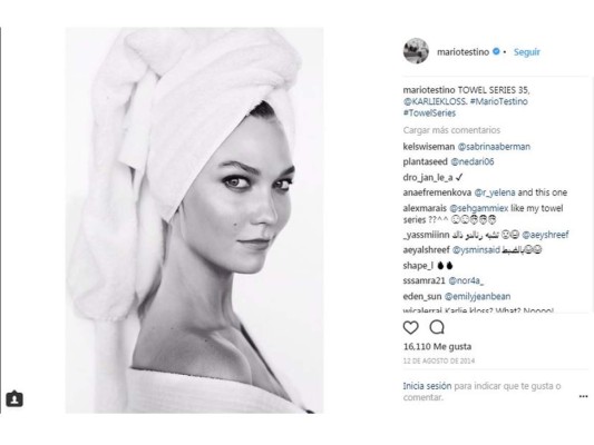 The Towel Series by Mario Testino