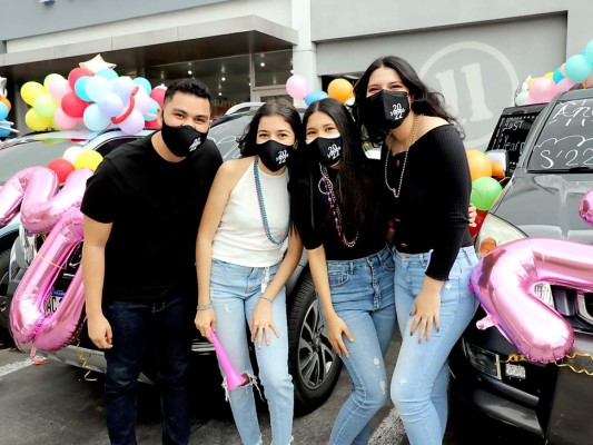 Jeremy Arias, Natalie Acosta, Ana Elvir y Lucía Erazo