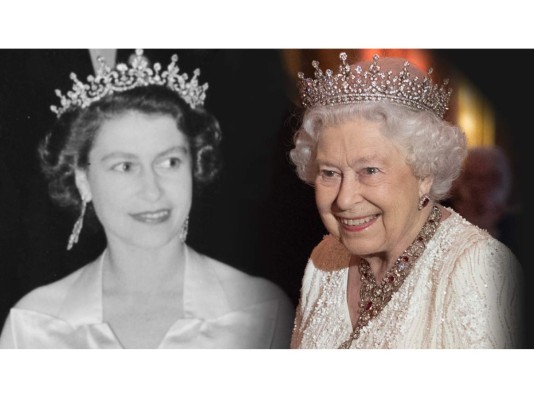 La reina Isabel II es la monarca con más tiempo en el trono en la historia británica quien a presenciado a siete papas, 13 presidentes de Estados Unidos y 13 primeros ministros británicos.