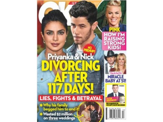 ¿Se acabó la historia de amor? Priyanka Chopra y Nick Jonas podrían divorciarse