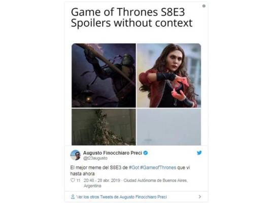 Memes del tercer capítulo de la temporada 8 de Game of Thrones