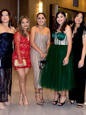 Jimena Gámez, María Paz, Valeria Salvador, Alejandra Ramírez, Isabella Castellanos, Yamila Hawit e Irma Peña.