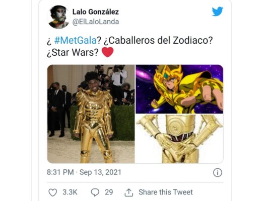 Los memes más divertidos de la Met Gala 2021