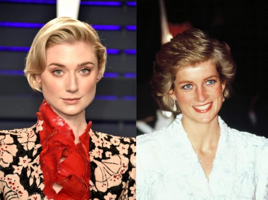 Filtran primeras imágenes de Elizabeth Debicki como la princesa Diana